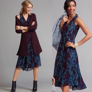 CAbi Treasure Paisley Floral Dress Size 8